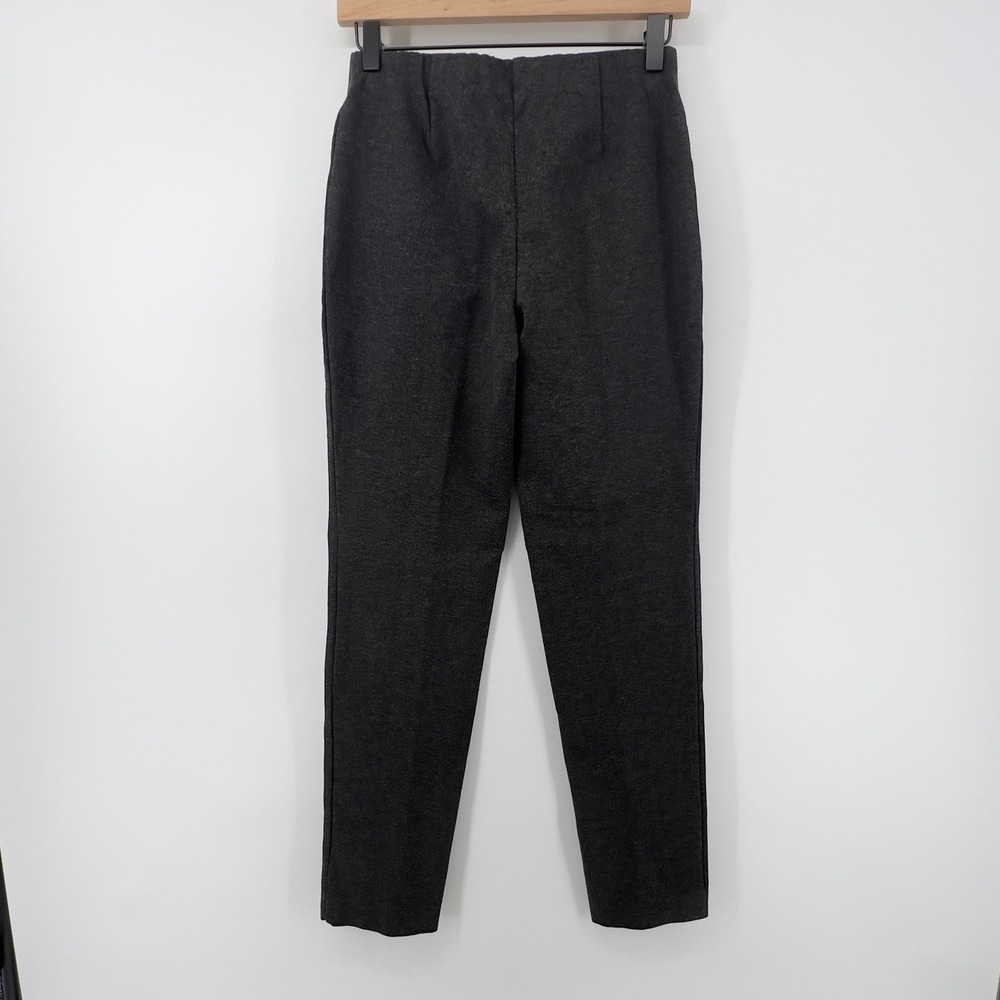 J. Jill Women XS Ponte Slim Leg Pull On Pants Charcoal Gray Stretch Comfort Work - Picture 3 of 8